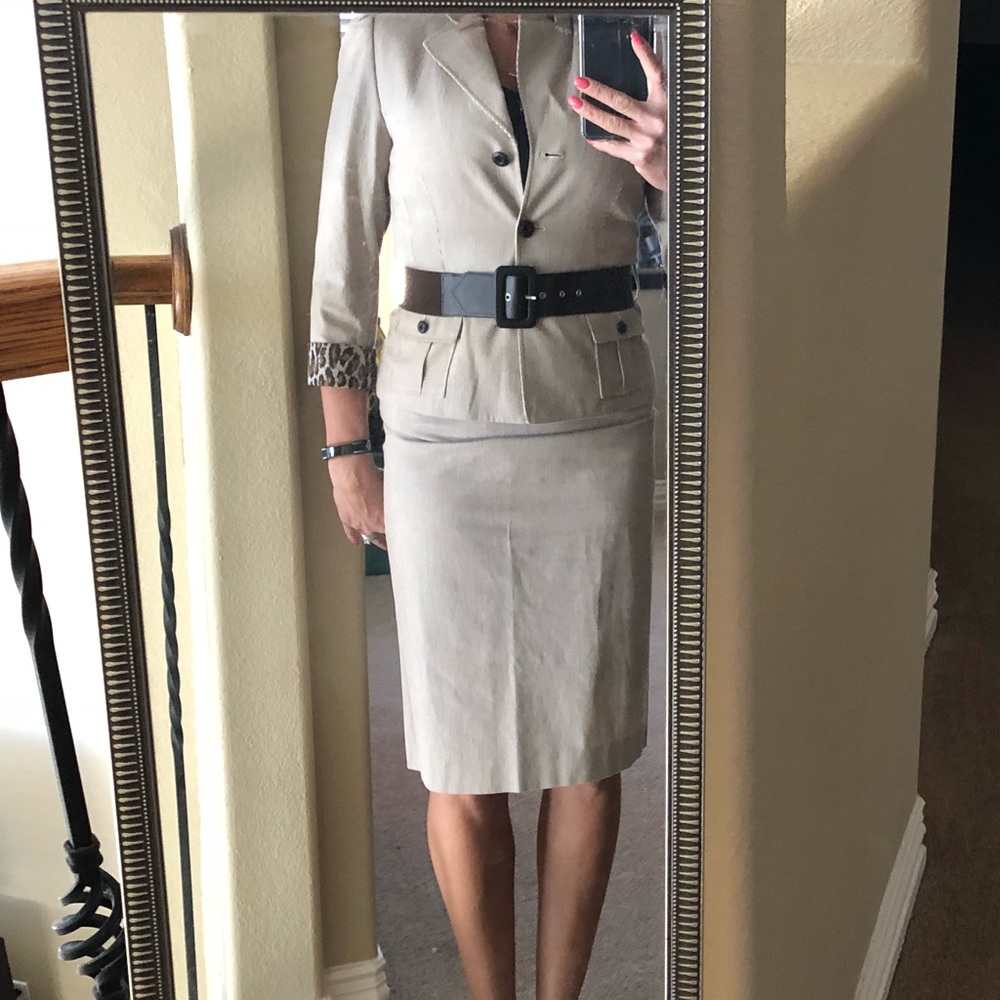 Tahiti striped suit skirt